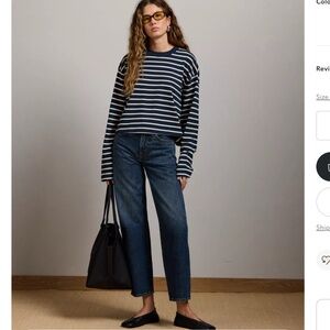 NWT AMERICAN EAGLE OUTFITTERS AE 77 straight crop denim jeans MUST SEE!!!